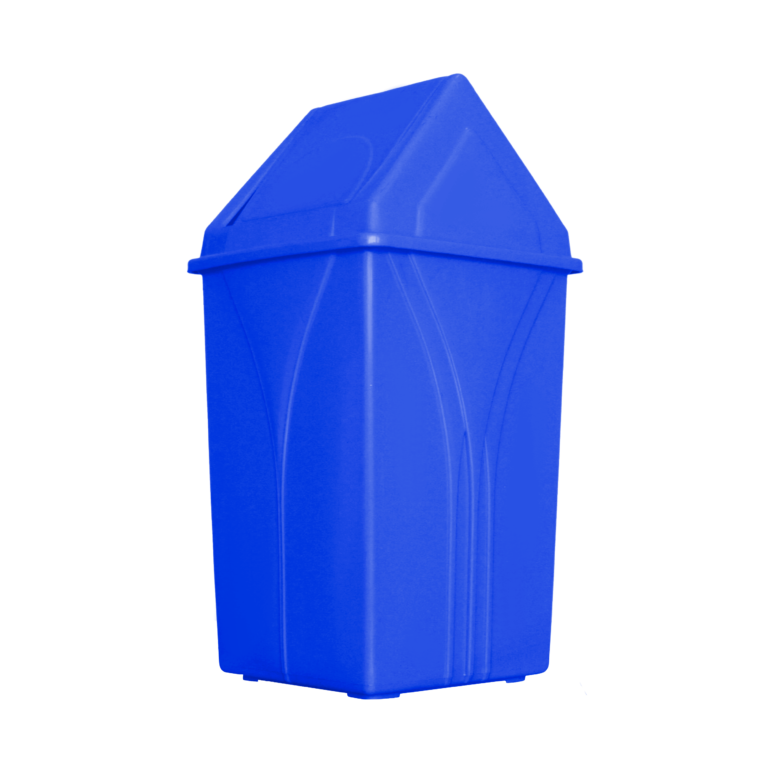 Bote De Ropa Azul Bote Lapo Azul Con Tapa